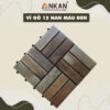 Sàn Gỗ Ban Công Vỉ Nhựa 12 Nan Màu Đen 18 vi go 8