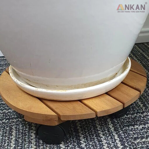 Đế Lót Chậu Cây Có Bánh Xe Màu Vàng D30cm - Hình ảnh 3