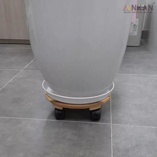 Đế Lót Chậu Cây Có Bánh Xe Màu Vàng D30cm - Hình ảnh 5