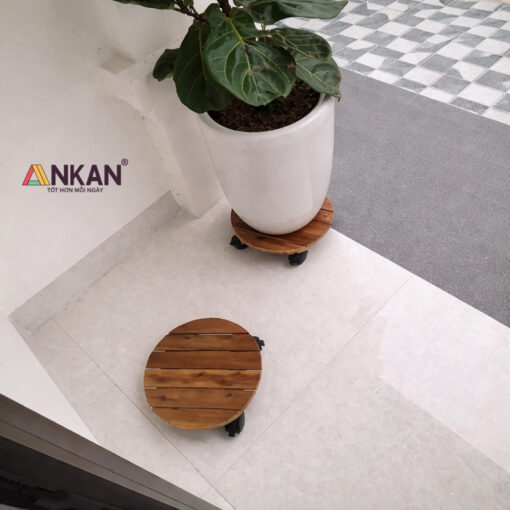 Alternative view of Đế Lót Chậu Cây Có Bánh Xe Màu Vàng D30cm