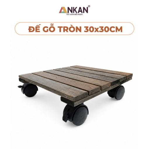 Kệ Để Chậu Cây Cảnh Màu Đen Hình Vuông Cạnh 30cm