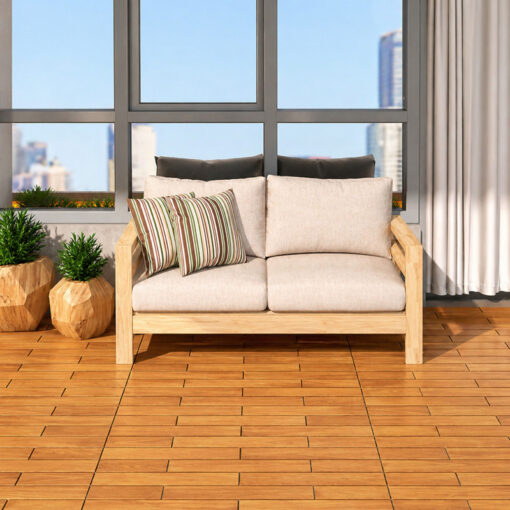 Alternative view of Lót Sàn Ban Công Bằng Vỉ Gỗ 15 Nan Tự Nhiên