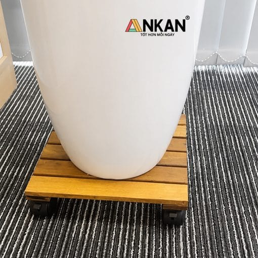 Alternative view of Kệ Để Chậu Cây Có Bánh Xe Màu Vàng Hình Vuông 30cm