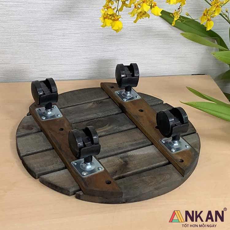 Đế Lót Chậu Cây Cảnh Màu Đen - Tròn 30cm 10 de lot chau cay tron den 30cm 7