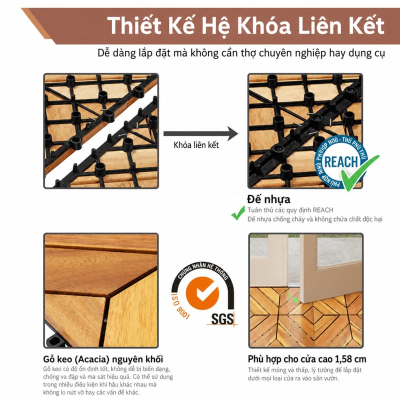 Sàn Gỗ Vỉ Nhựa Lót Ban Công Chung Cư Loại Đặc Biệt 4 Sàn Gỗ Vỉ Nhựa Lót Ban Công Chung Cư Loại Đặc Biệt - Ảnh 4