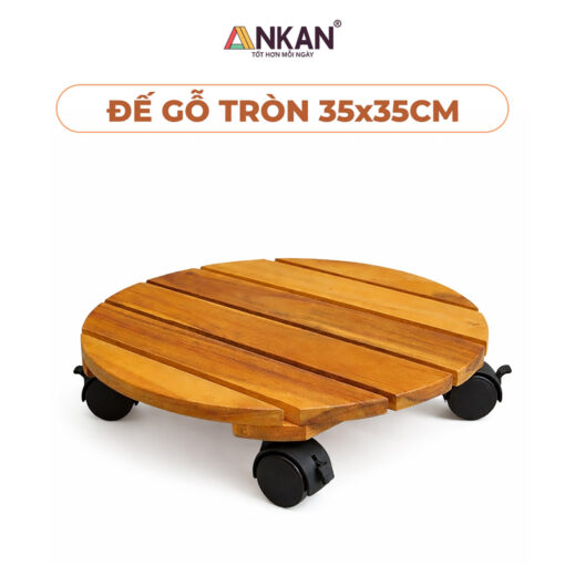 Đế Chậu Cây Có Bánh Xe Thiết Kế Mới 35cm