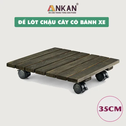Đế Lót Chậu Cây Có Bánh Xe Thiết Kết Mới 35cm