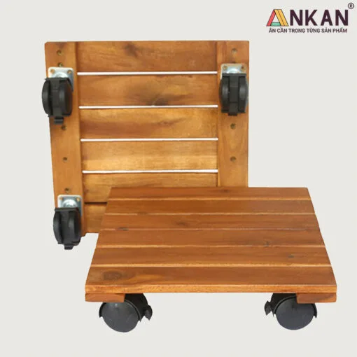 Alternative view of Kệ Để Chậu Cây Có Bánh Xe Màu Vàng Hình Vuông 30cm