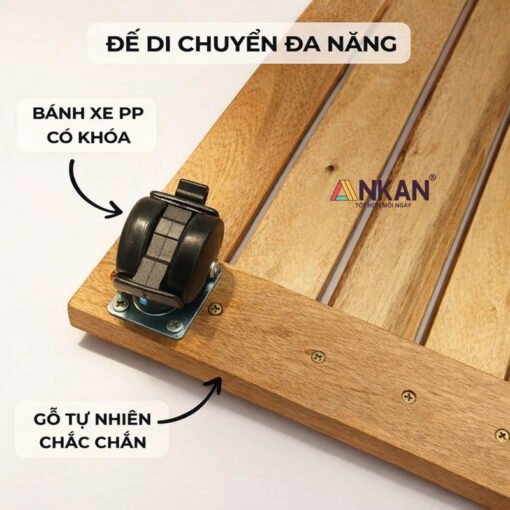 Alternative view of Đế Chậu Cây Có Bánh Xe 35cm Vuông Vàng