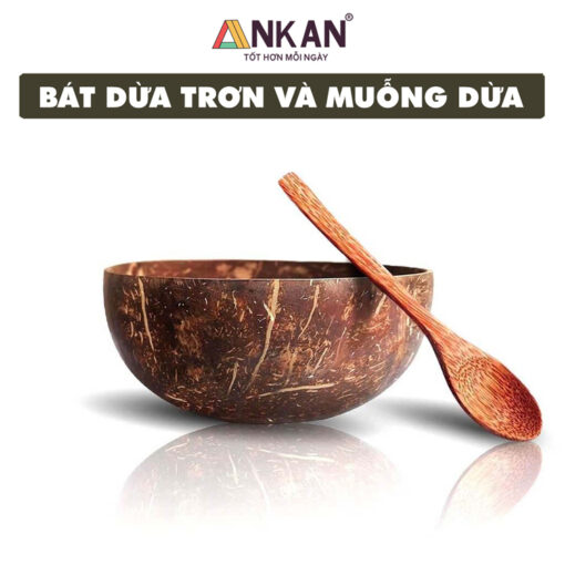 Bát Chén Gáo Dừa Dùng Để Ăn Ngủ Cốc Granola Salad