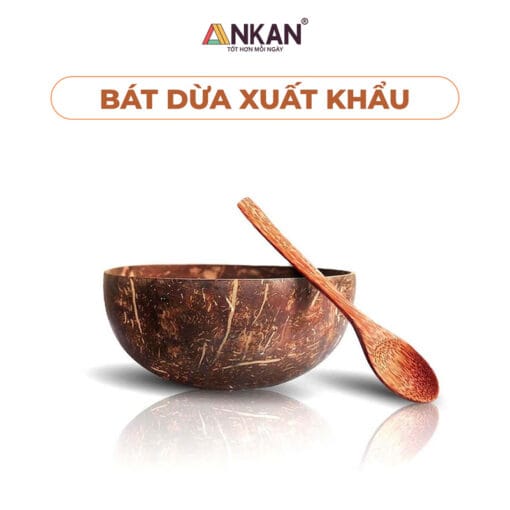 Bát Chén Gáo Dừa Dùng Để Ăn Ngủ Cốc Granola Salad