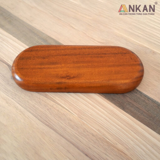Khay Gỗ Tròn Oval Kết Hợp Ngăn Đựng Chén Chấm - Hình ảnh 3