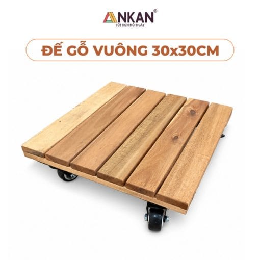 Đôn Chậu Cây Cảnh Cao Cấp R30cm, Vuông Màu Vàng
