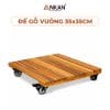 Đế Lót Chậu Cây Có Bánh Xe Cao Cấp Vuông 35cm 20 de lot chau cay 36