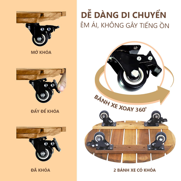 Đế Lót Chậu Hoa Cây Cảnh D40cm, Siêu bền, Tải 150Kg 14 de lot chau cay 2 1