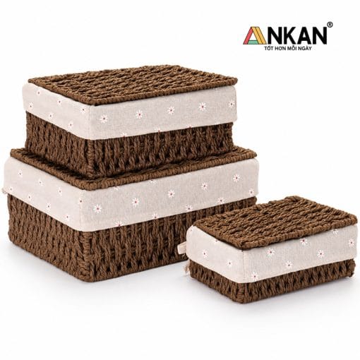Rổ mây có nắp