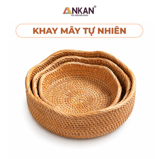 Rổ Mây Đan, Rổ Đựng Đồ Khô, Thực Phẩm, Bánh Kẹo