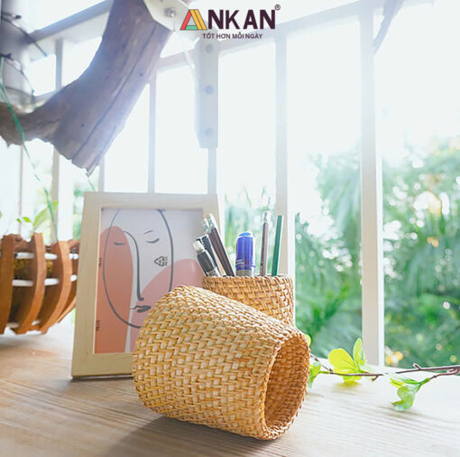 Cốc Mây Tre Đan Thủ Công Đa Năng – Đựng Bút, Cắm Hoa 8 coc may 7