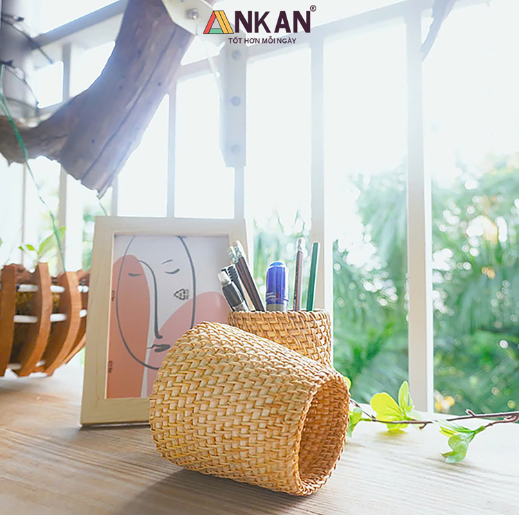 Cốc Mây Tre Đan Thủ Công Đa Năng – Đựng Bút, Cắm Hoa 3 Cốc Mây Tre Đan Thủ Công Đa Năng – Đựng Bút, Cắm Hoa - Ảnh 3