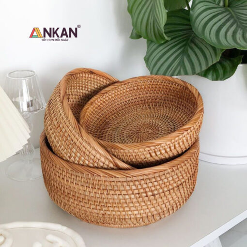 Alternative view of Rổ Mây Tre Đan Cao Cấp – Tinh Tế, Bền Đẹp, Đa Năng