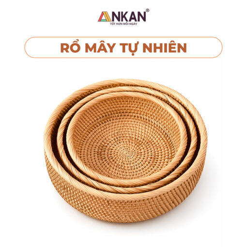 Rổ Mây Tre Đan Cao Cấp – Tinh Tế, Bền Đẹp, Đa Năng