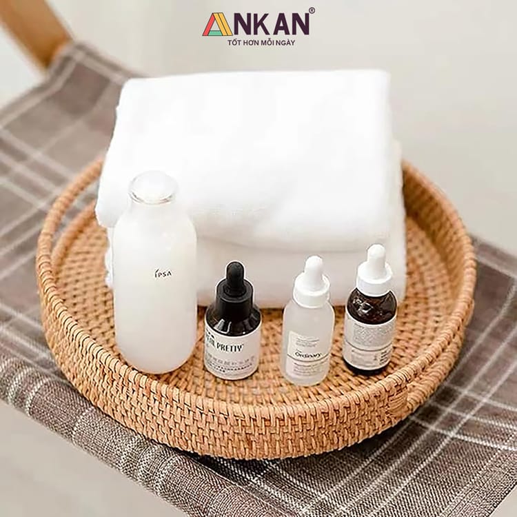 Khay Mây Guột Đựng Đồ Ăn, Trái Cây Trang Trí Bàn Ăn 19 khay may 39
