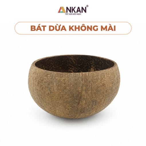 Bát Gáo Dừa Không Mài Mặt Ngoài Tự Nhiên