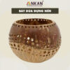 Đèn Gáo Dừa Đựng Nến Tealight Handmade 19 Đèn Tealight Gáo Dừa