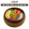 Bát Gáo Dừa Khắc Hoa Văn Lá Cọ Dùng Ăn Ngũ Cốc 23 bat dua khac xuong ca 23