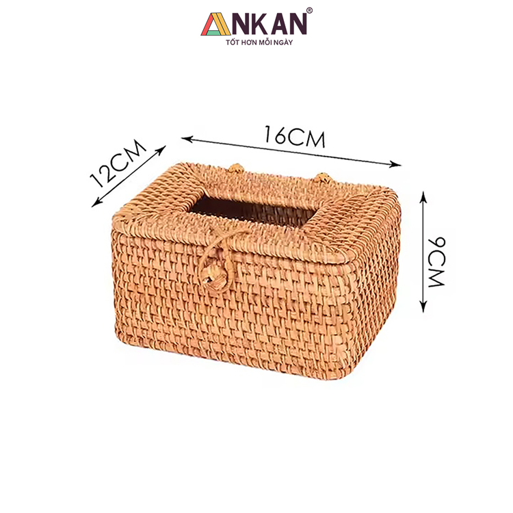 Hộp Đựng Khăn Giấy Mây Tre Đan Tự Nhiên 16 Tissue box 12 1