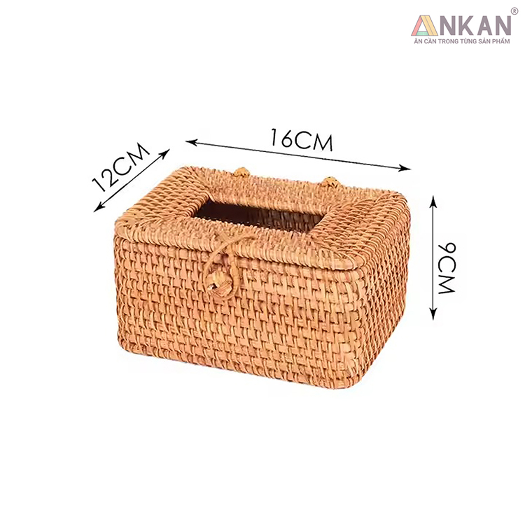 Hộp Đựng Khăn Giấy Mây Tre Đan Tự Nhiên 16 Tissue box 12