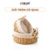 Giỏ Picnic Hình Tròn Có Quai Xách Đan Tay Thủ Công 13 gio coi co quai 29