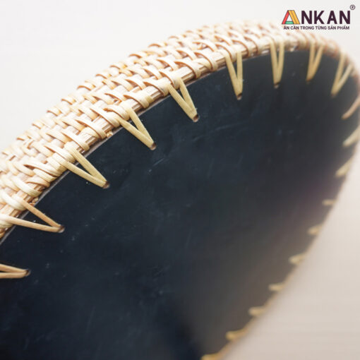 Khay Mây Khảm Trai Bầu Dục – Tinh Tế Từ Thiên Nhiên - Hình ảnh 4