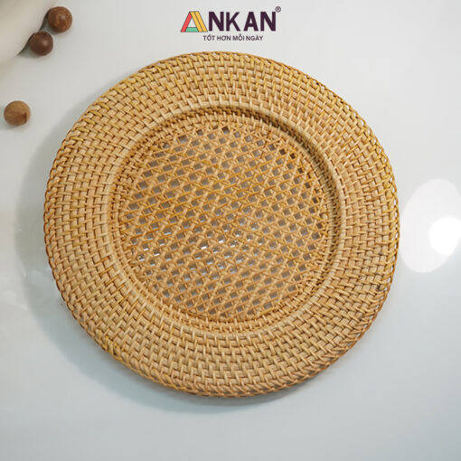 Dĩa Mây Tre Trang Trí Vintage, Đựng Trái Cây