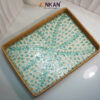 Khay Mây Khảm Trai Cỡ Lớn 56cm Trang Trí Nhà Hàng 19 khay kham trai lon 11 1