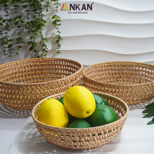 Rổ Mây Tre Đan Thưa Thủ Công Tinh Xảo - Ảnh 4