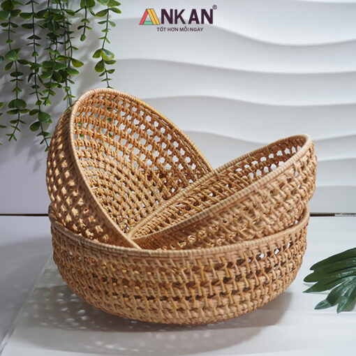 Rổ Mây Tre Đan Thưa