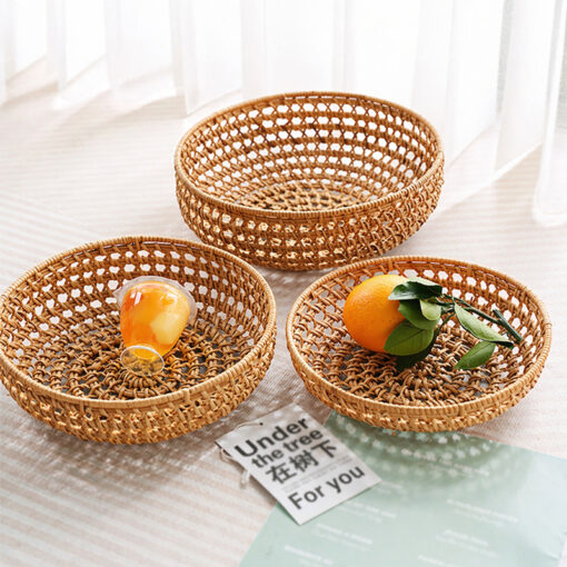 Alternative view of Rổ Mây Tre Đan Thưa Thủ Công Tinh Xảo