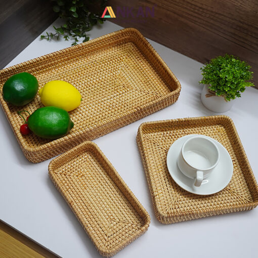 Bộ 3 Món Rổ Decor Mây Tre Tự Nhiên Thủ Công 11 khay may 3 mon 10