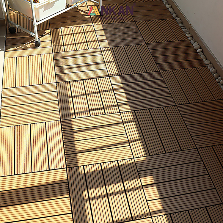 Tấm Lót Sàn Ban Công Composite Ngoài Trời 10 vi composite mau vang 1