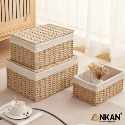 giỏ đựng đồ có nắp - ảnh sản phẩm 7