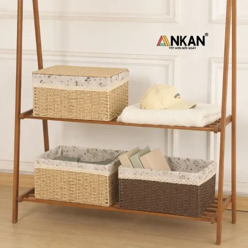 Giỏ Đựng Đồ Dáng Cao Có Nắp - ảnh sản phẩm 6