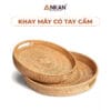 Hai khay mây tự nhiên có tay cầm ANKAN