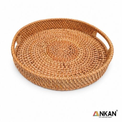 Khay mây tròn ANKAN30cm35cm - góc nhìn 2