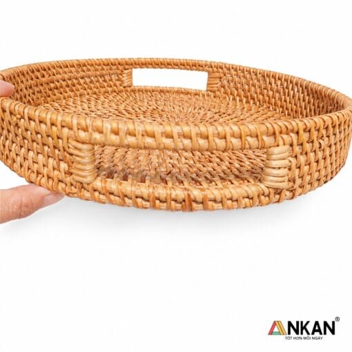 Khay mây tròn ANKAN30cm35cm - góc nhìn 3