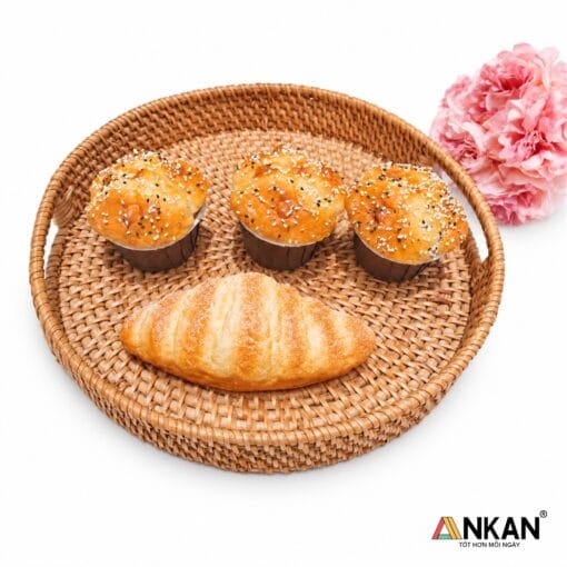 Khay mây tròn ANKAN30cm35cm - góc nhìn 5