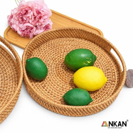 Khay mây tròn ANKAN30cm35cm - góc nhìn 9