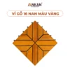 Vỉ gỗ lót sàn ANKAN 16 nan màu vàng