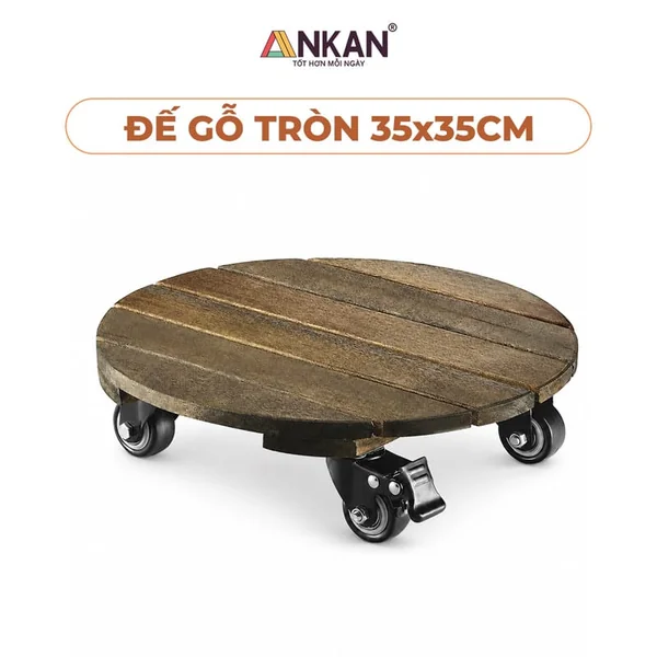 Đế chậu cây 35 cm · Màu đen