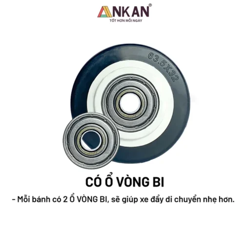 Ổ bi trong bánh xe PVC ANKAN